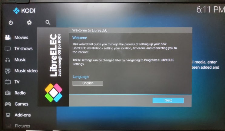  또 하나의 라즈베리파이 미디어센터용 OS - LibreElec