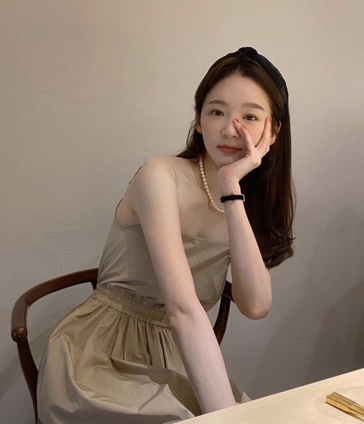  강민경 진주 목걸이 코디 모음 ZIP