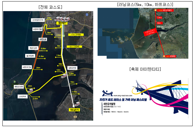 새만금 자전거·마라톤 축제 6월 17일 개최