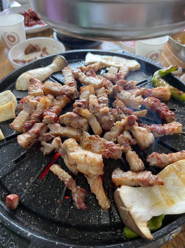  경기도 광주 곤지암 우해정 - 화담숲 한우 돼지갈비 삼겹살 맛집 고기집 아기랑 (메뉴/예약)