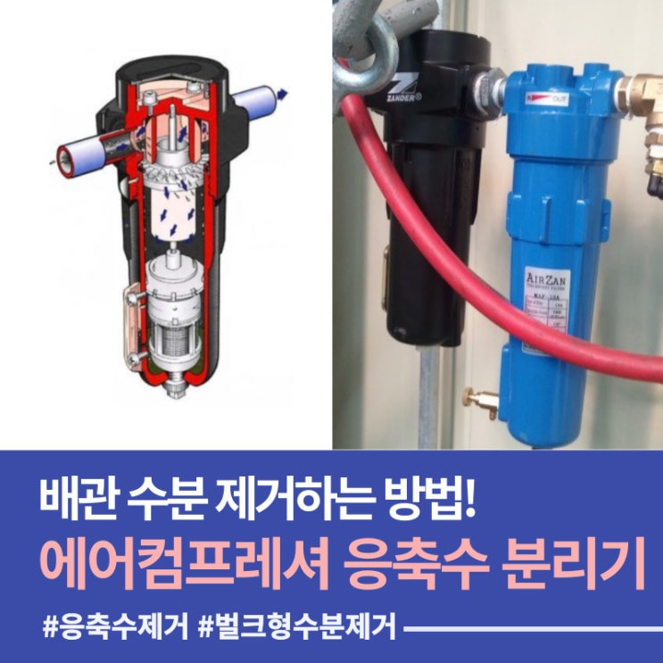  워터세퍼레이터? 드레인트랩? 에어드라이어? 혼동하지 않는 방법!
