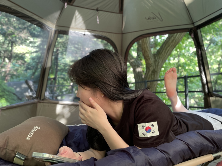  가평 숲속캠핑장 호명산캠프, 밤나무존 F사이트