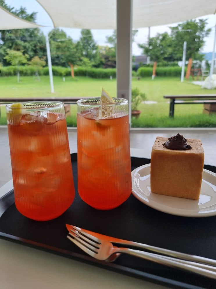  남양주 진접 신상카페 모모다인 오픈하우스, 자두베리주스 맛집