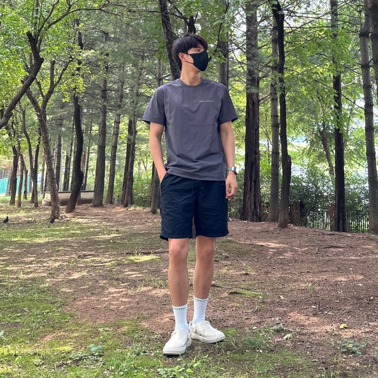  남자 반팔티 코디 브랜드 추천 내셔널지오그래픽 쿨링 기능성티셔츠로 여름 데일리룩 완성