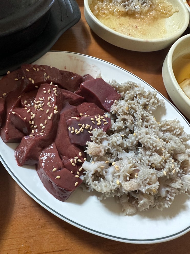  서정리시장 해장국 맛집, 용정해장국 생간 천엽 좋아하시는분!~