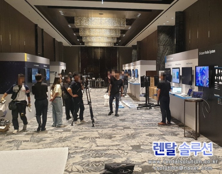  [렌탈솔루션]Imagine Live Korea 2023 기자간담회 TV대여.터치스크린 대여