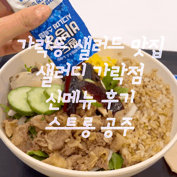  가락동 샐러드 맛집 샐러디 가락점 신메뉴 팔도비빔우삼겹웜볼 후기