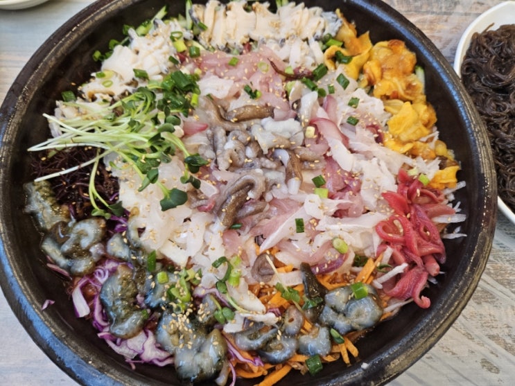  가락시장 물회 맛집 완도산회 특급포차 가락본점 장독대 물회
