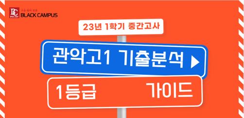  관악고 1학년 1학기 중간 기출분석 (학교평균, 대략적 1등급컷 포함)