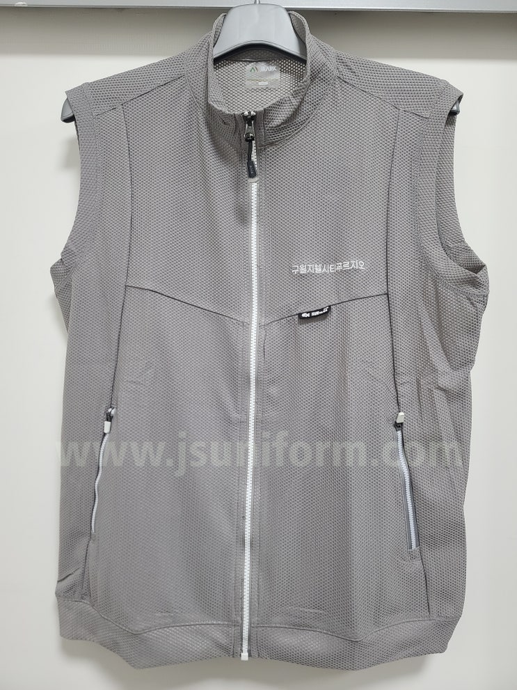  봄 여름 벌집 엠보 망사 회사 오피스 단체 조끼 마커 MK-271