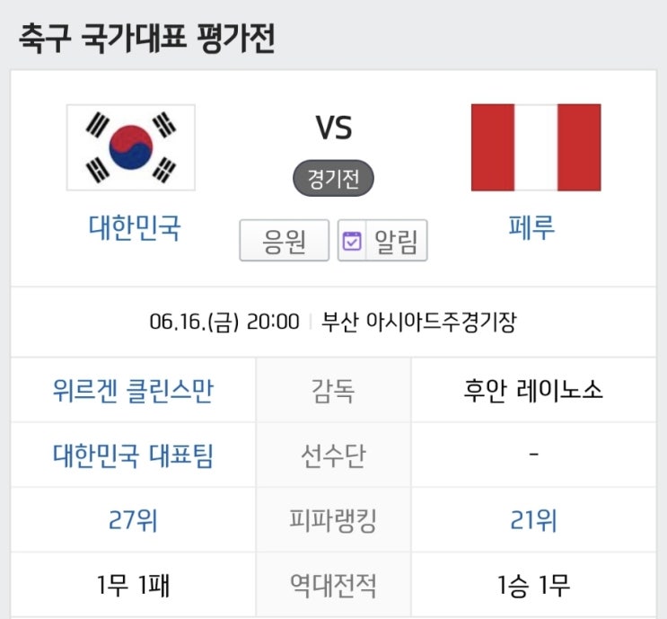상대전적, 피파랭킹 / 김민재 기초군사<b>훈련</b>, <b>손흥민</b> 탈장 수술 결장