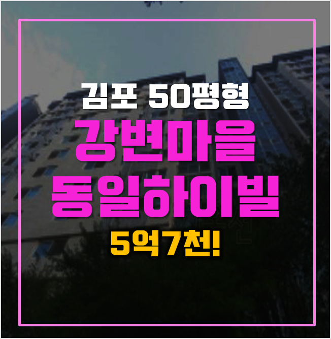 김포 고촌아파트 경매 강변마을동일하이빌 5억7천! 김포 고촌아파트 경매 강변마을동일하이빌 5억7천!