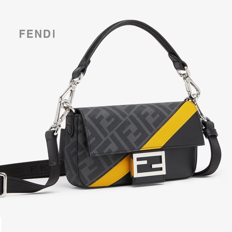 펜디 23SS BAGUETTE 칼프레더 폰케이스 크로스 남녀 미니백 BK