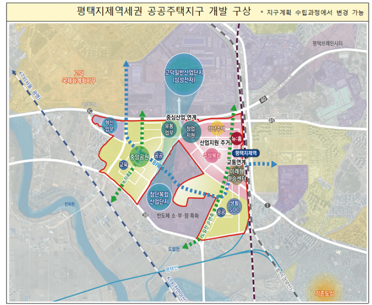 평택지제역 역세권에 3만 3000호…반도체 배후도시로 키운다 평택지제역 역세권에 3만 3000호…반도체 배후도시로 키운다