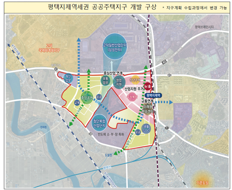 평택지제역 역세권에 3만 3000호…반도체 배후도시로 키운다