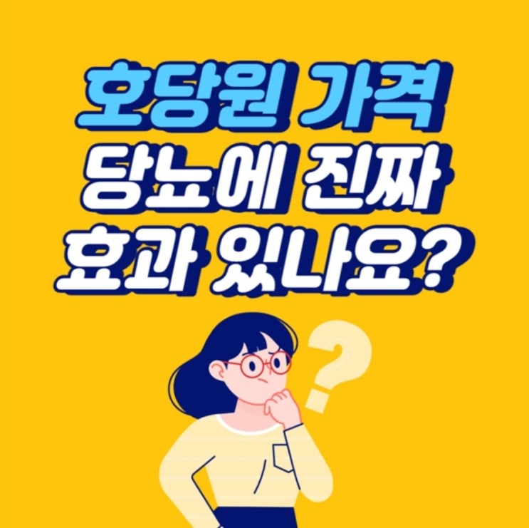  호당원 가격 효능 (혈당관리, 당뇨)