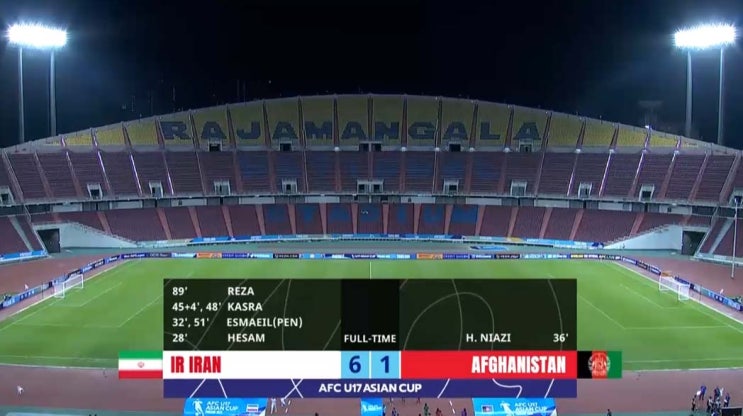  2023 AFC U-17 아시안컵 B조 1차전 이란 vs 아프가니스탄