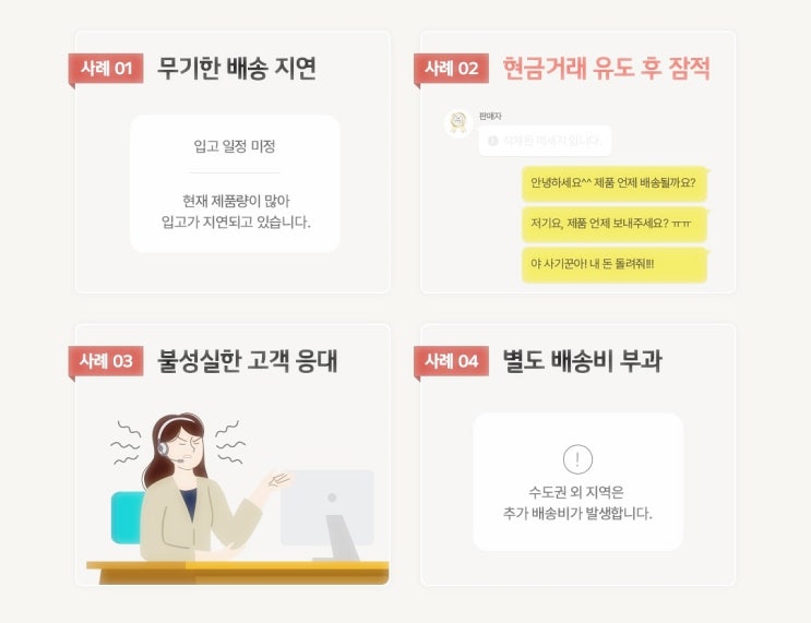  온라인 가전제품 사기유형, 사기수법 참고사항