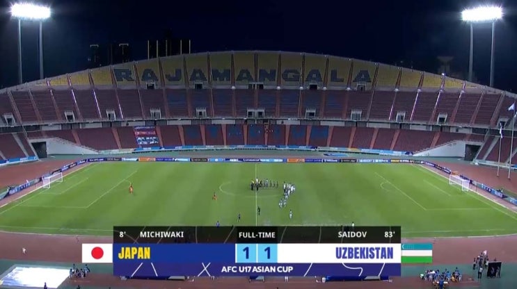  2023 AFC U-17 아시안컵 D조 1차전 일본 vs 우즈베키스탄