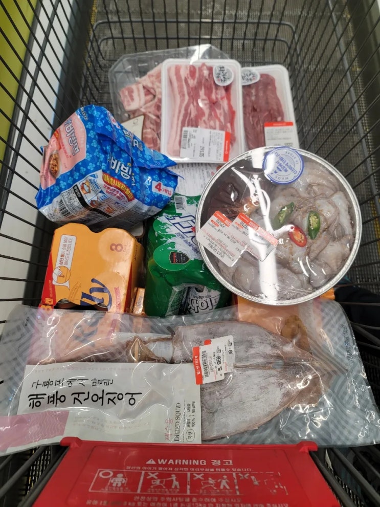  홈플러스 할인시간대 장보기 민물장어비빔면 만들기