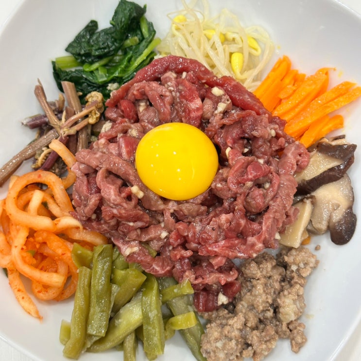  밥도둑 육회 비빔밥 만들기 고기 이야기 육회