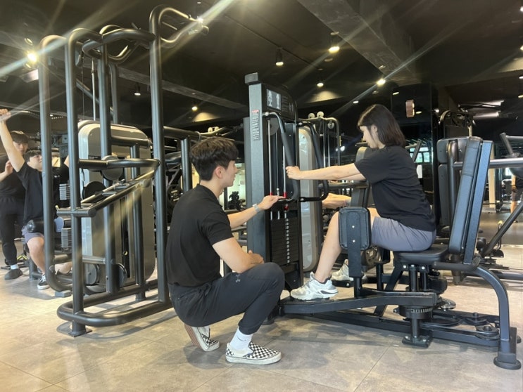  잠실새내역 헬스장 힙업운동 피티 2회차 휴메이크 잠실점