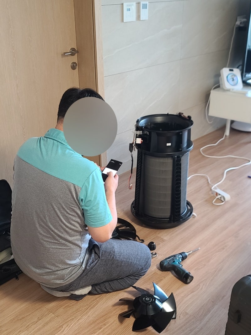 위닉스 as 타워프라임 공기청정기 고장 수리 후기