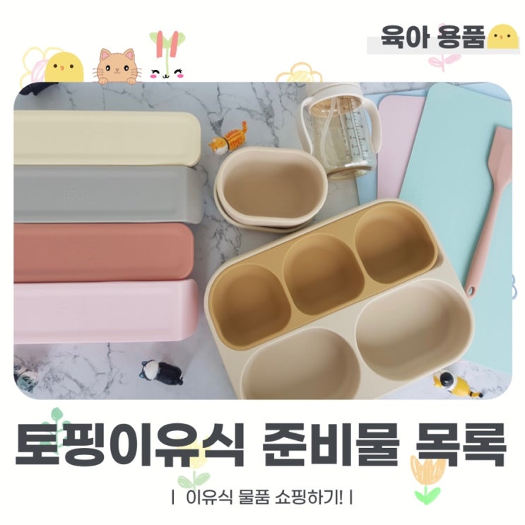 초기 토핑 이유식 준비물 내돈내산 총정리 리스트
