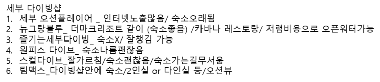  [세부 보홀 4박 6일] - 여행 준비 편 : 환전, 추천 아이템, 이트래블, 다이빙 예약, 숙박 예약, 마사지샵 예약, 오션젯 예약