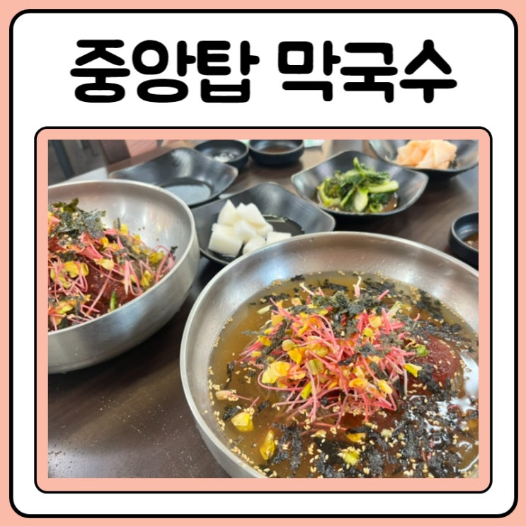  중앙탑 막국수 뚱감자 현지인 맛집