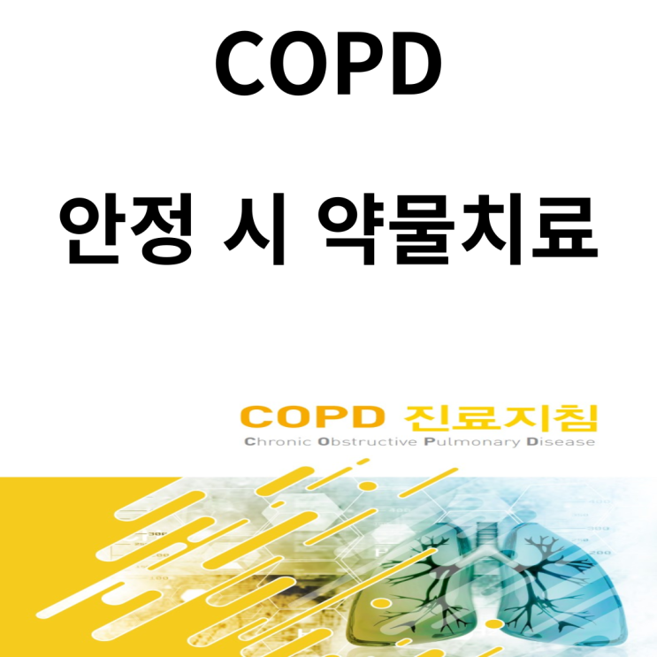 안정 시 만성폐쇄성폐질환 치료, 약물치료(COPD 진료지침 2018 개정)