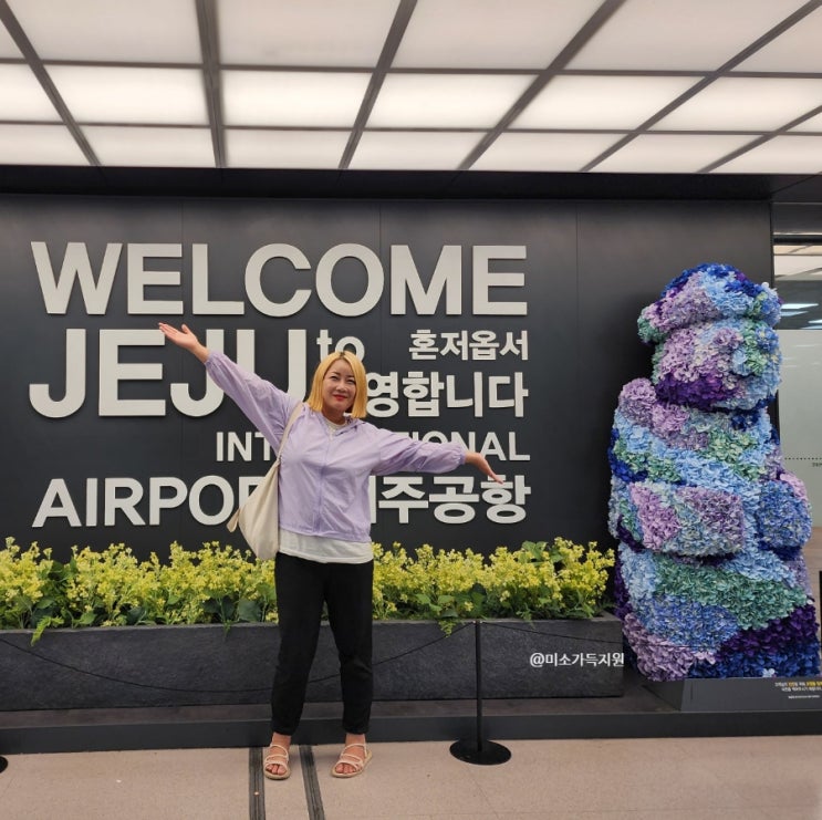 6월 제주도 여행 김포공항  출발 제주공항 도착 JEJuair 비행기