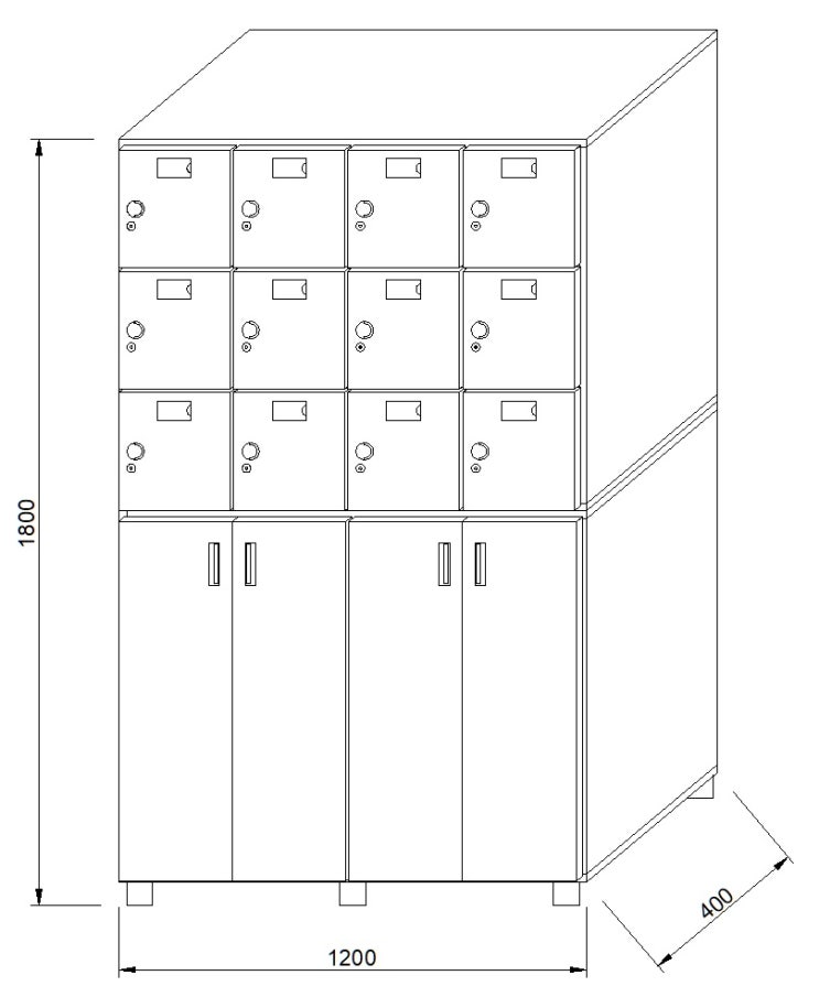  Personal Shoe Cabinet _ Locker 개인 신발장 _ 개인 사물함 _ 28인
