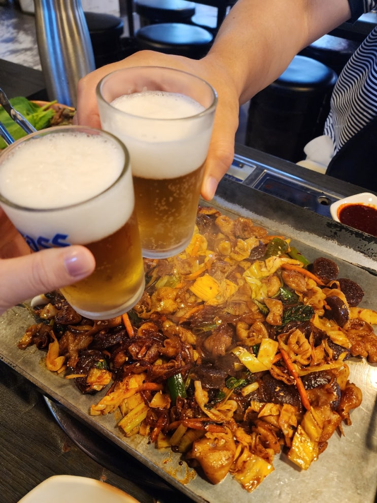  잠실 송리단길 맛집 존맛 야채곱창집 '대갈곱창&막창'
