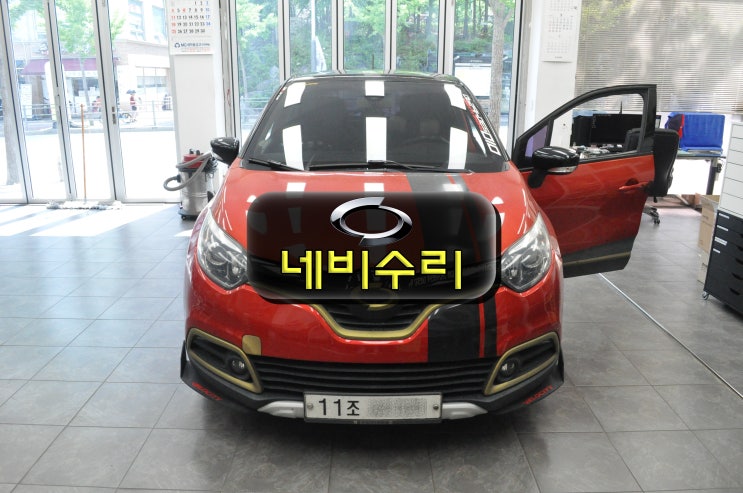  수원 르노삼성 QM3 오디오 네비게이션수리 스마트컨넥트라이트 smart connect light 전원불량 블랙아웃 메인보드 고장수리 - 수원테크