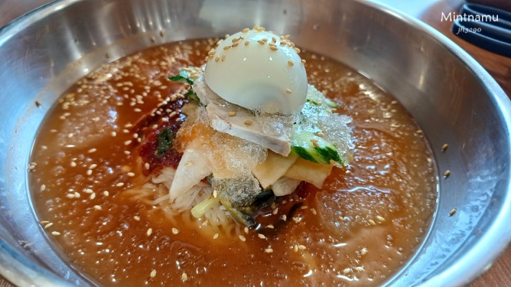  찐한부산돼지국밥 경산점 밀면 물밀면 솔직후기