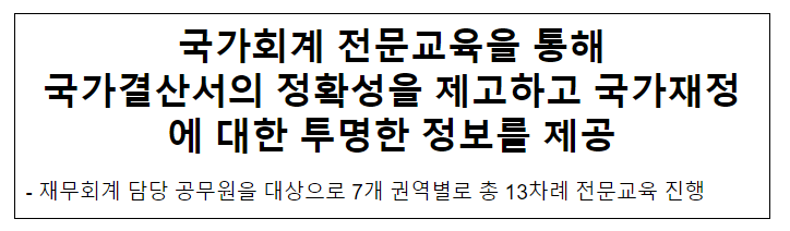 2023년도 국가회계 전문교육 실시_기획재정부 2023년도 국가회계 전문교육 실시_기획재정부