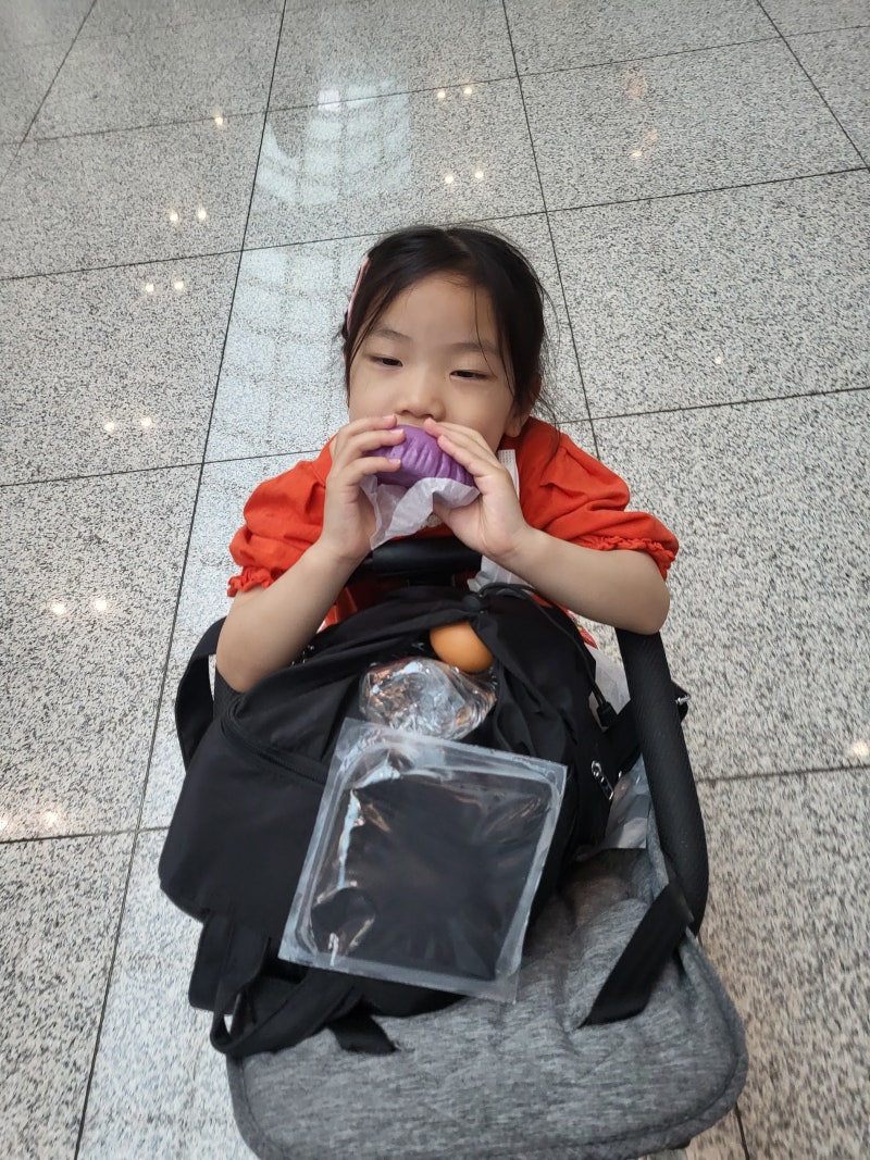 [일본/후쿠오카] 아이와 에어부산 이용하기_에이블 유모차 비행기 도어 앞 수화물로 보내기