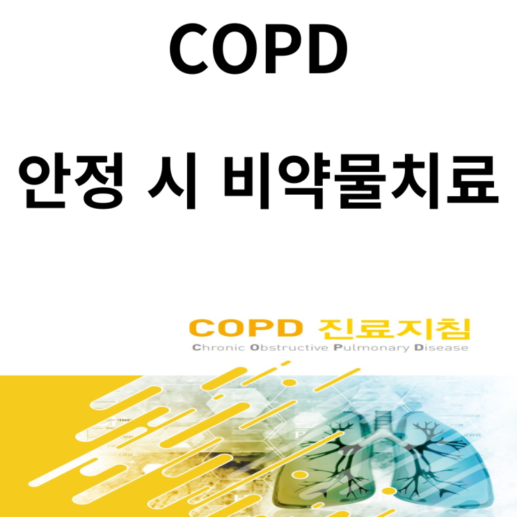 안정 시 만성폐쇄성폐질환 치료, 비약물치료(COPD 진료지침 2018 개정)