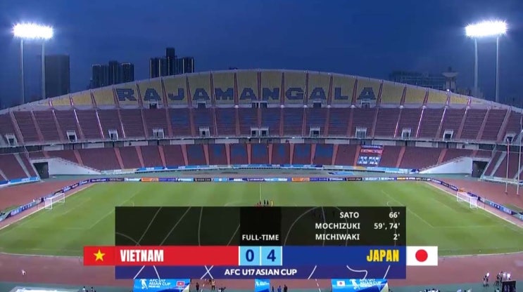 2023 AFC U-17 아시안컵 D조 2차전 베트남 vs 일본