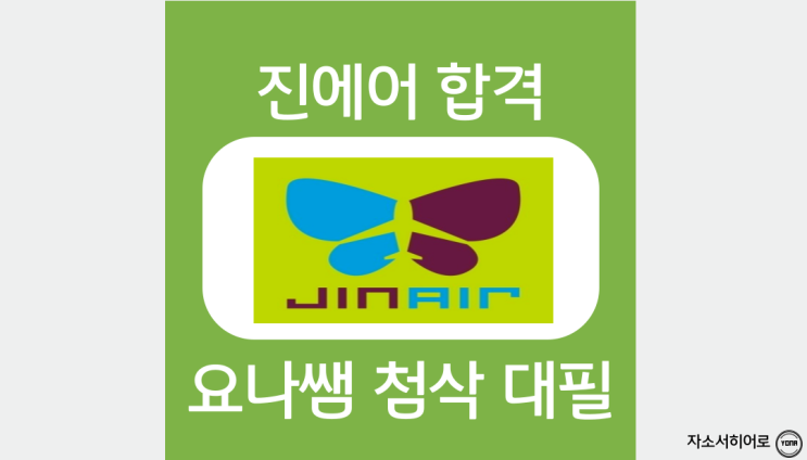  진에어 항공정비직 인턴 채용, 자소서 항목 및 작성법
