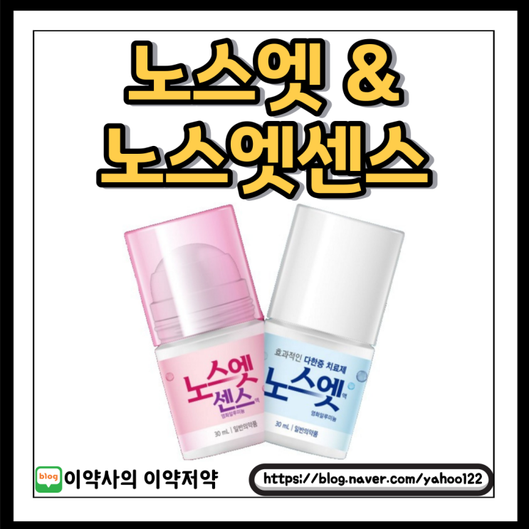  [이약사] 땀 나는 여름엔 노스엣, 노스엣센스.