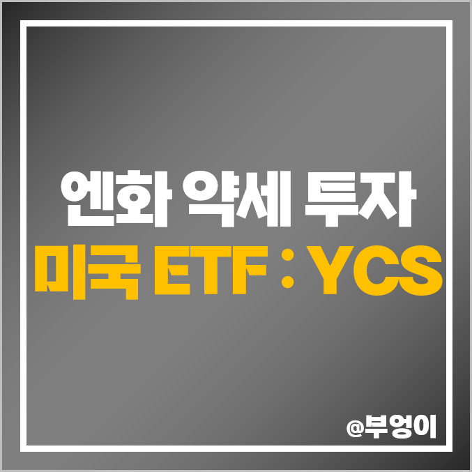 일본 엔화 환율 하락 추이, 미국 인버스 ETF YCS, Yen 약세 투자 방법 일본 엔화 환율 하락 추이, 미국 인버스 ETF YCS, Yen 약세 투자 방법