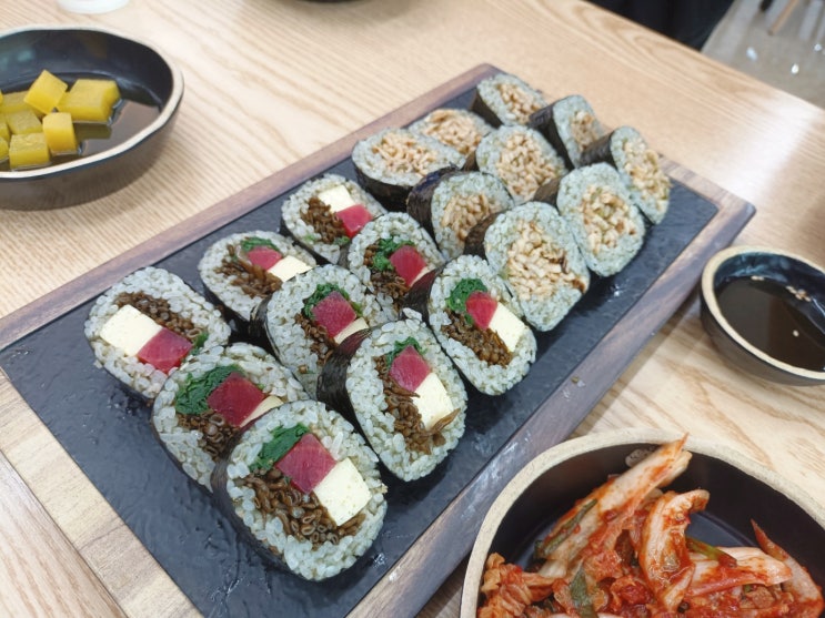  예전 방문 여주 배말칼국수김밥 배말톳김밥 배말땡초김밥 돈까스김밥 칼국수