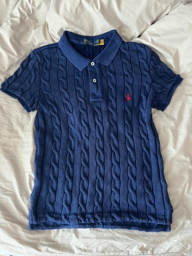 폴로 랄프로렌 POLO 여성 케이블 반팔 니트 카라티 후기 + 사이즈 팁
