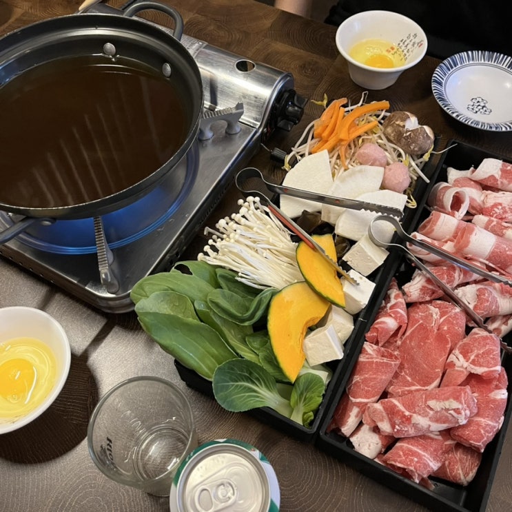  [홍대 술집] 분위기 좋은 스키야끼 맛집 이자카야 꿀벌