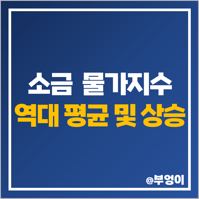 역대 소금, 해산물, 김, 미역 가격 소비자 물가지수 추이 (천일염 값) 역대 소금, 해산물, 김, 미역 가격 소비자 물가지수 추이 (천일염 값)