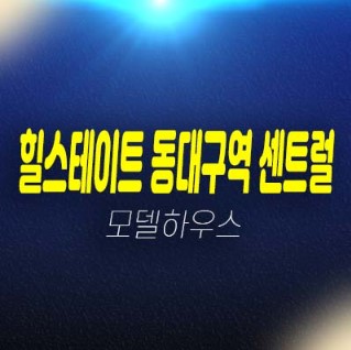 06-21 힐스테이트 동대구 센트럴 신천동 미분양아파트,오피스텔 잔여세대 분양가격 부동산 분양공급 모델하우스 투자 및 현장입지 예약상담!