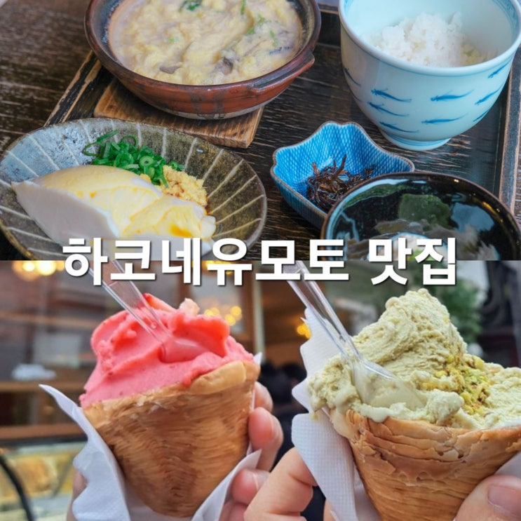  일본 하코네유모토 맛집 유바동 나오키치 두부덮밥은 비추, 하코네 돌체 스튜디오 스텔라 젤라또는 강추