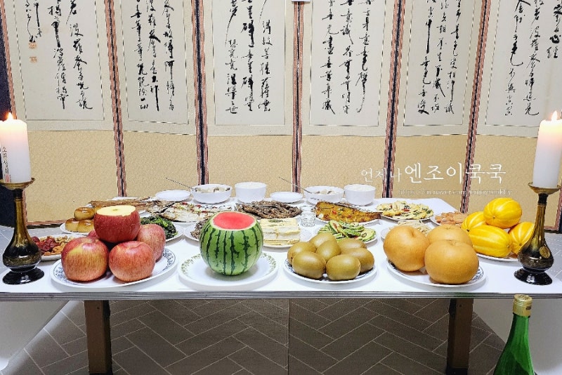 혼자서 차린 제사 상차림/간단한 제사상 차림 기제사 상차림 제사상 차리는법 방향(f.제사 상차림음식 제사상 위치&제사상지내는법 ...